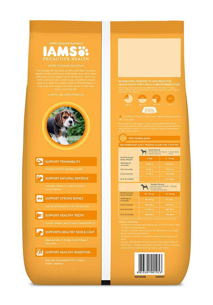 Iams smart puppy feeding cheap guide